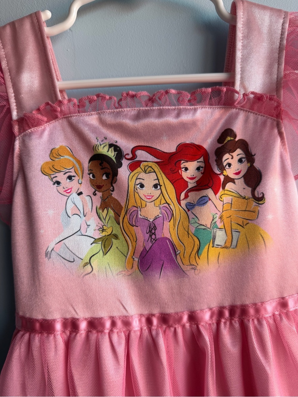 Girls Pink Disney Princess Nightgown Dress Size 5T - Picture 5 of 14